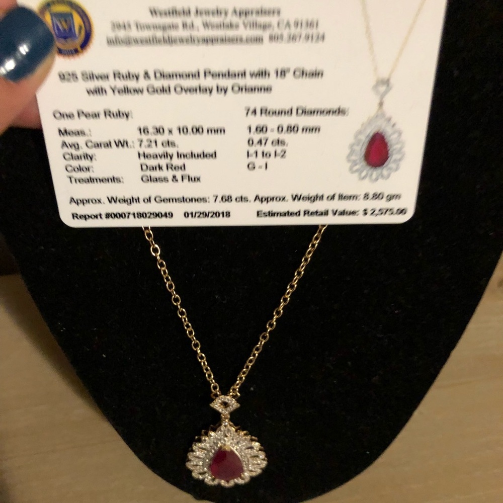Ruby necklace - Picture 2 of 8